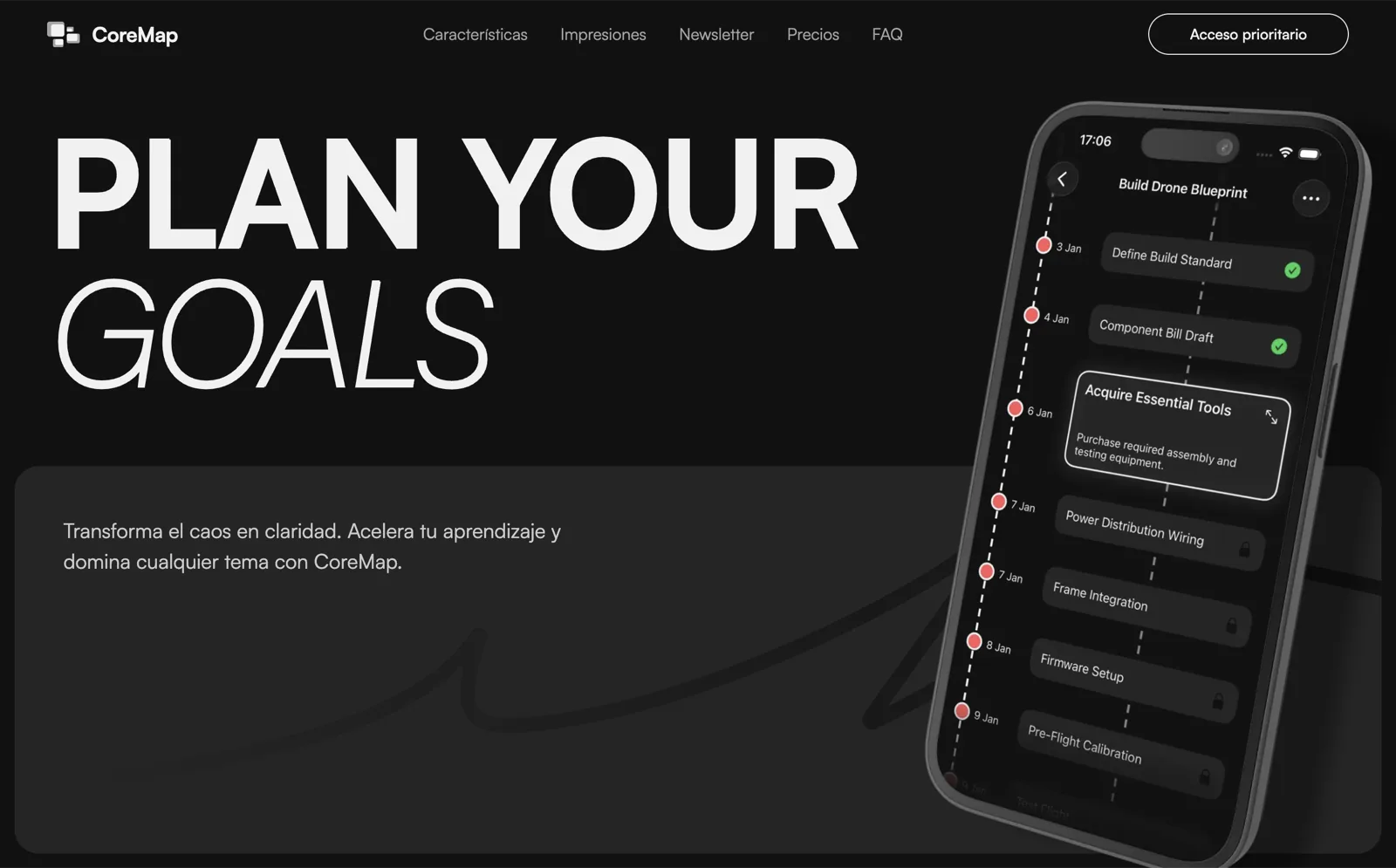 CoreMap landing page